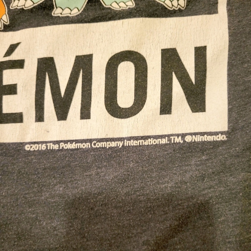 Abercrombie Kids Pikachu Pokemon Nintendo Gray T-Shirt Boys 13/14 Fit Women XS/S - Picture 3 of 12